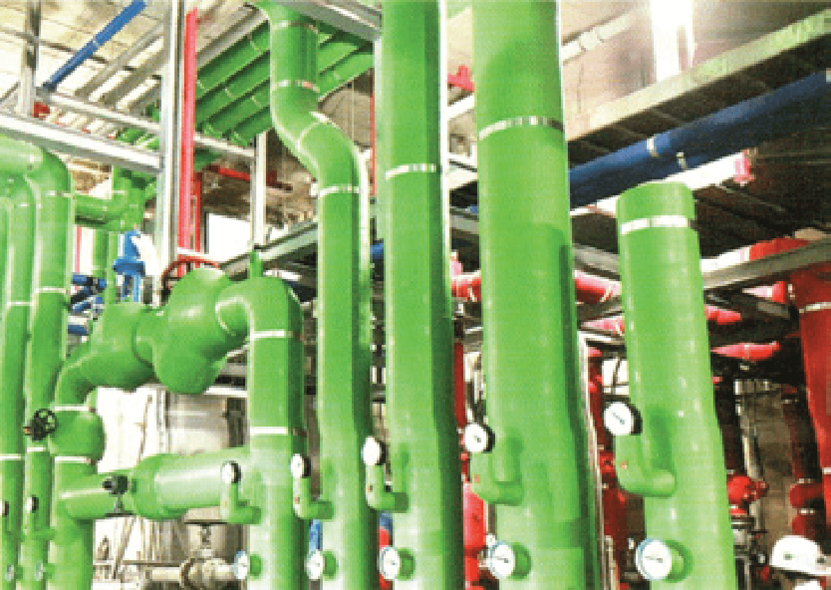 XLPE-insulated mechanical pipework